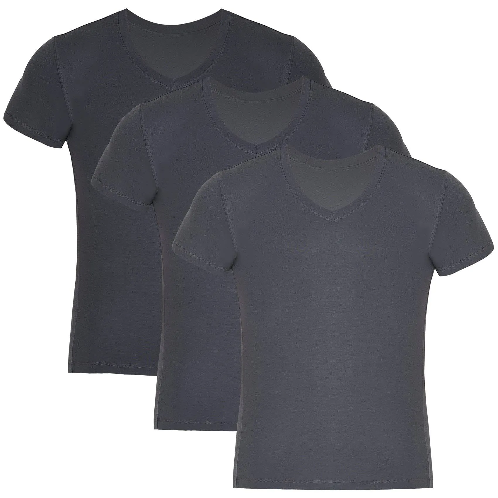 Bambooven Men’s V-Neck T-Shirt – (3 Pack)