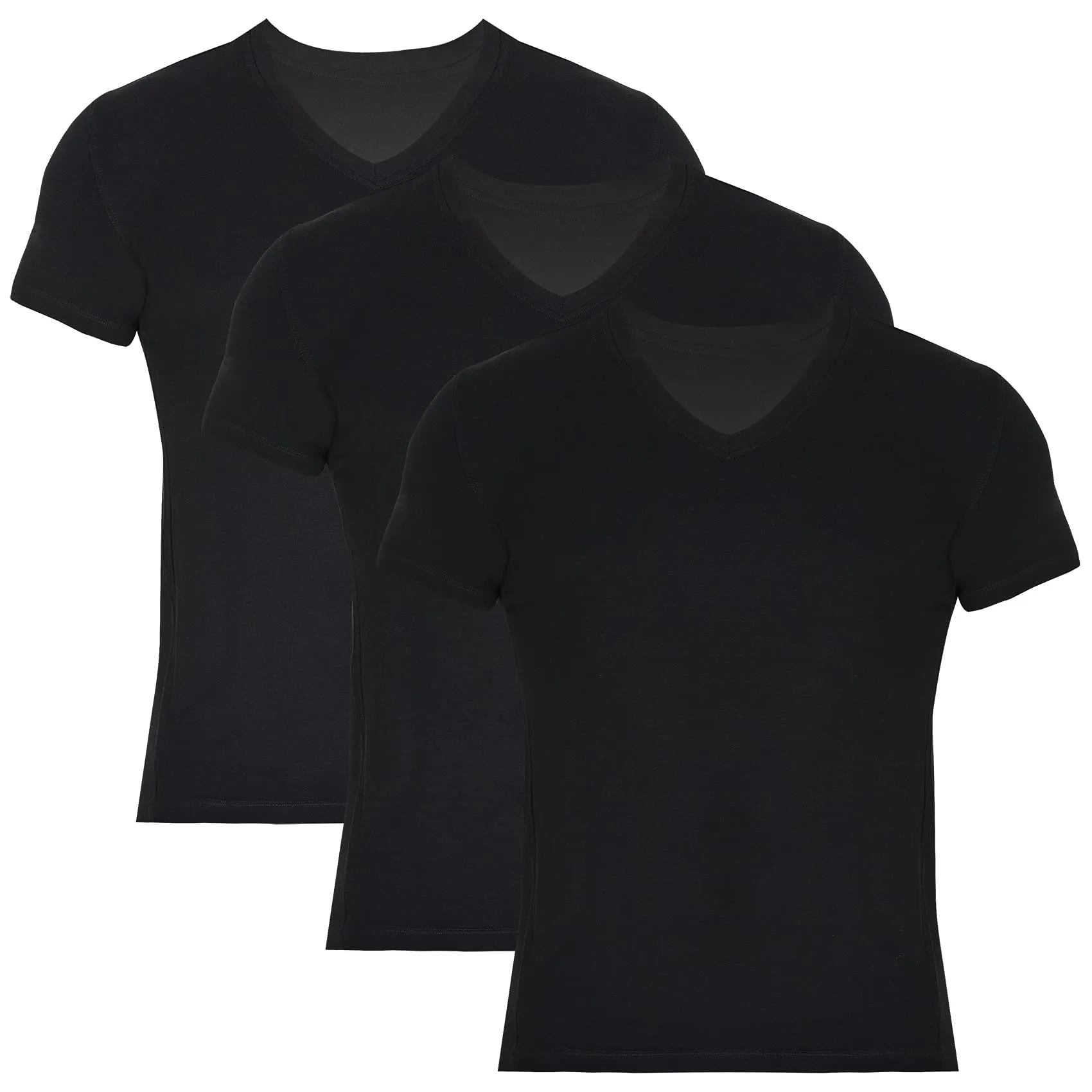 Bambooven Men’s V-Neck T-Shirt – (3 Pack)