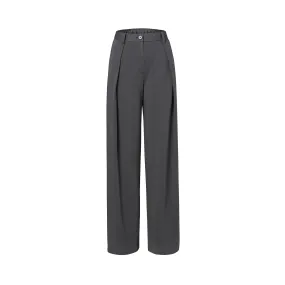 Black Wide-Legged Trousers