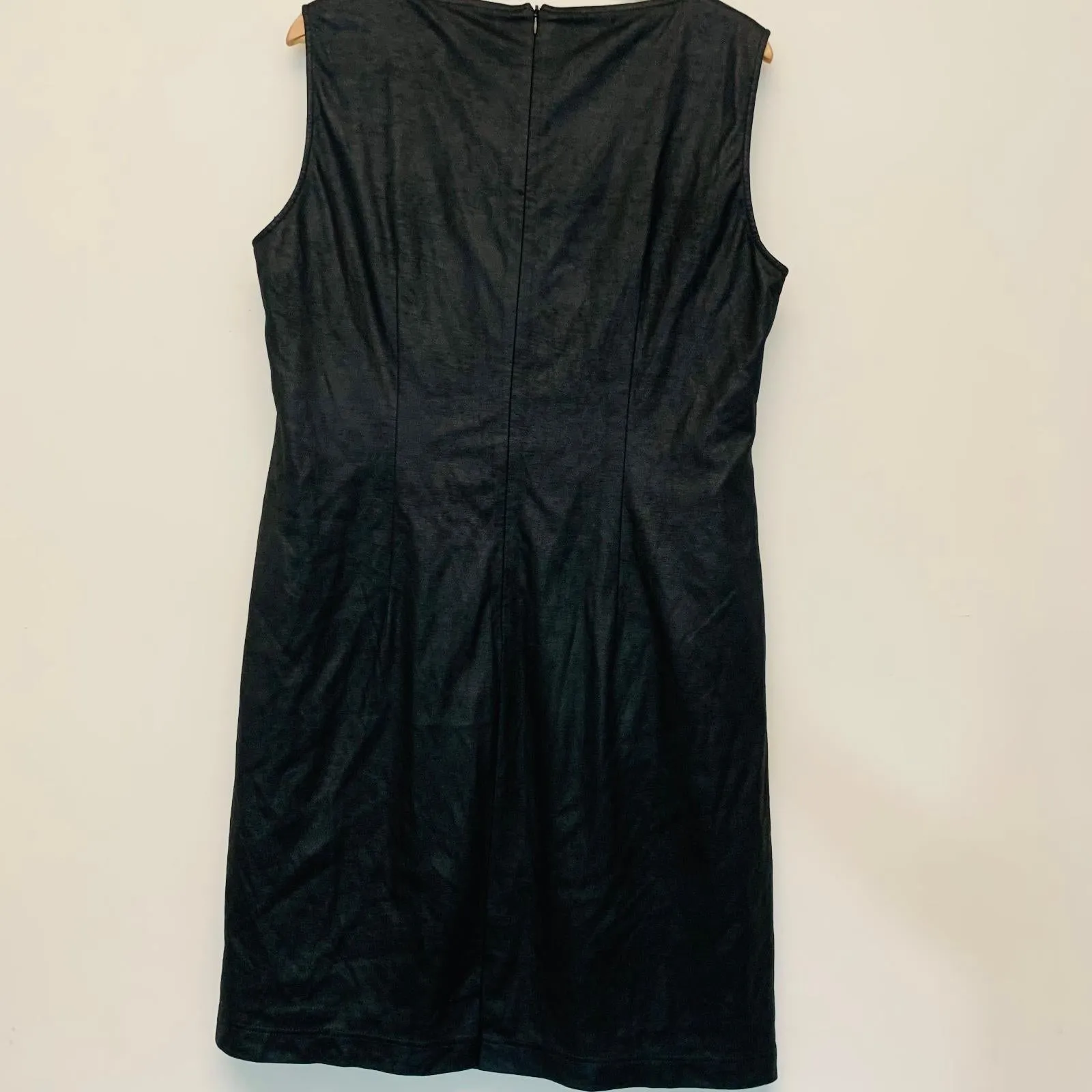 EVELIN BRANDT Black Ladies Sleeveless V-Neck Shift Dresses Size UK XL