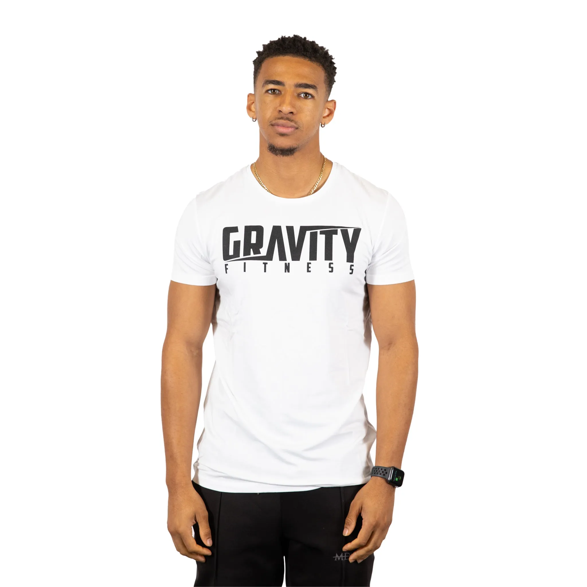 Gravity Fitness "LOGO" Bamboo Training T Shirt - White