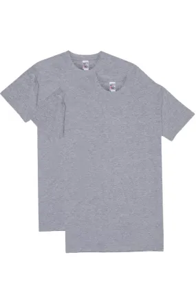 Have It Tall Classic Cotton T Shirt, Oxford Gray, 2 Pack