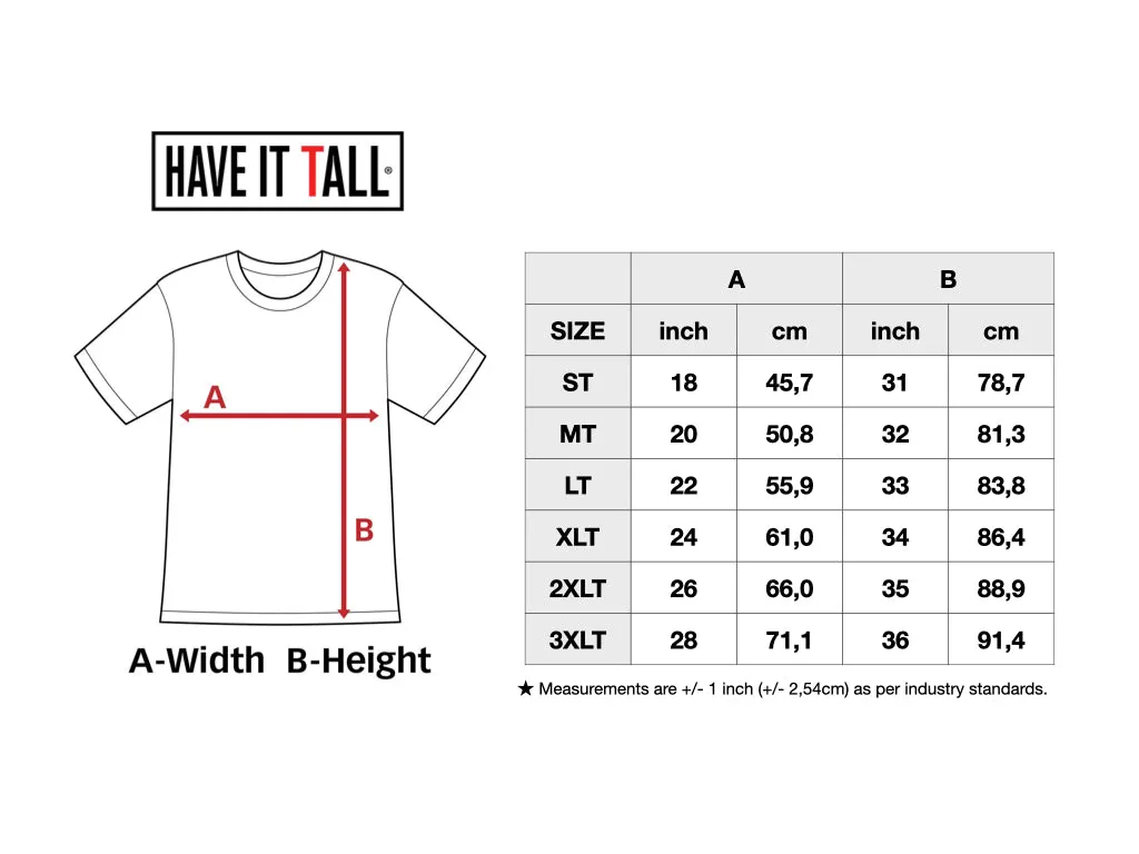 Have It Tall Classic Cotton T Shirt, White 2 Pack