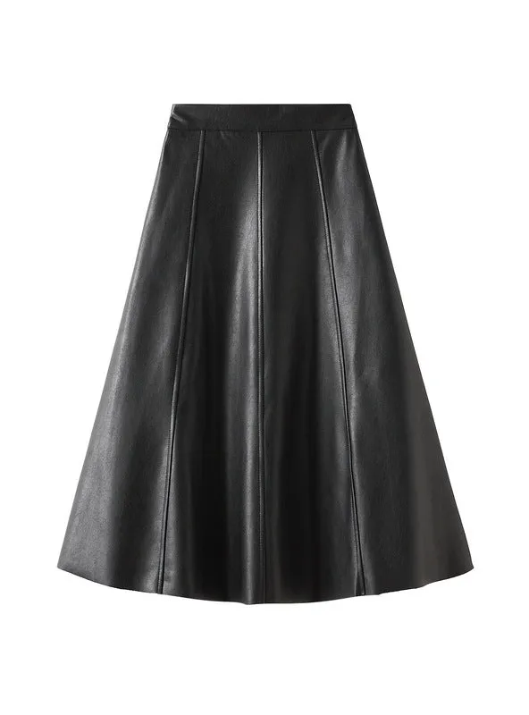 High Waist Retro Breezepelt Skirt