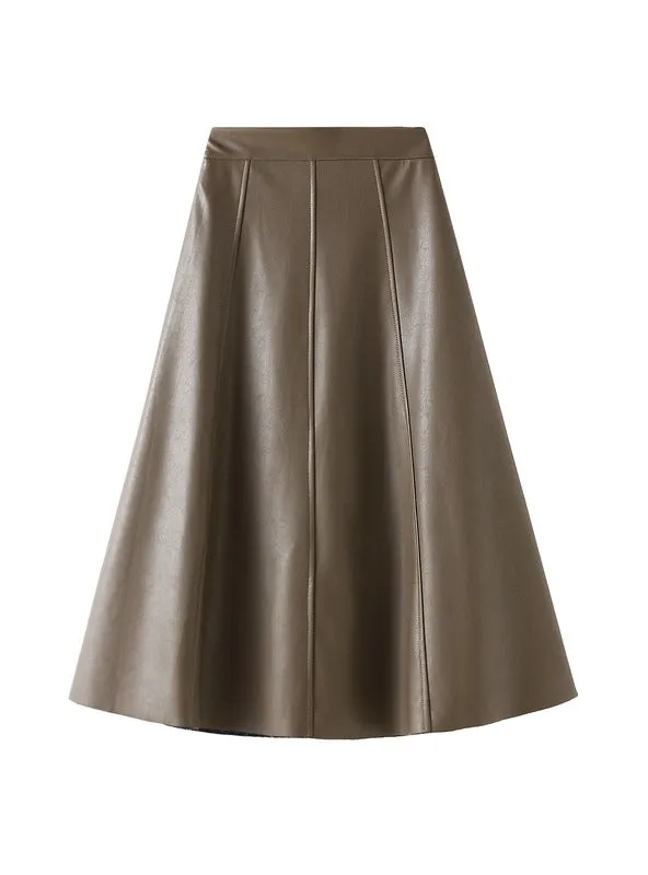 High Waist Retro Breezepelt Skirt