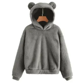 Ivyshape | Bear-Shaped Hoodie