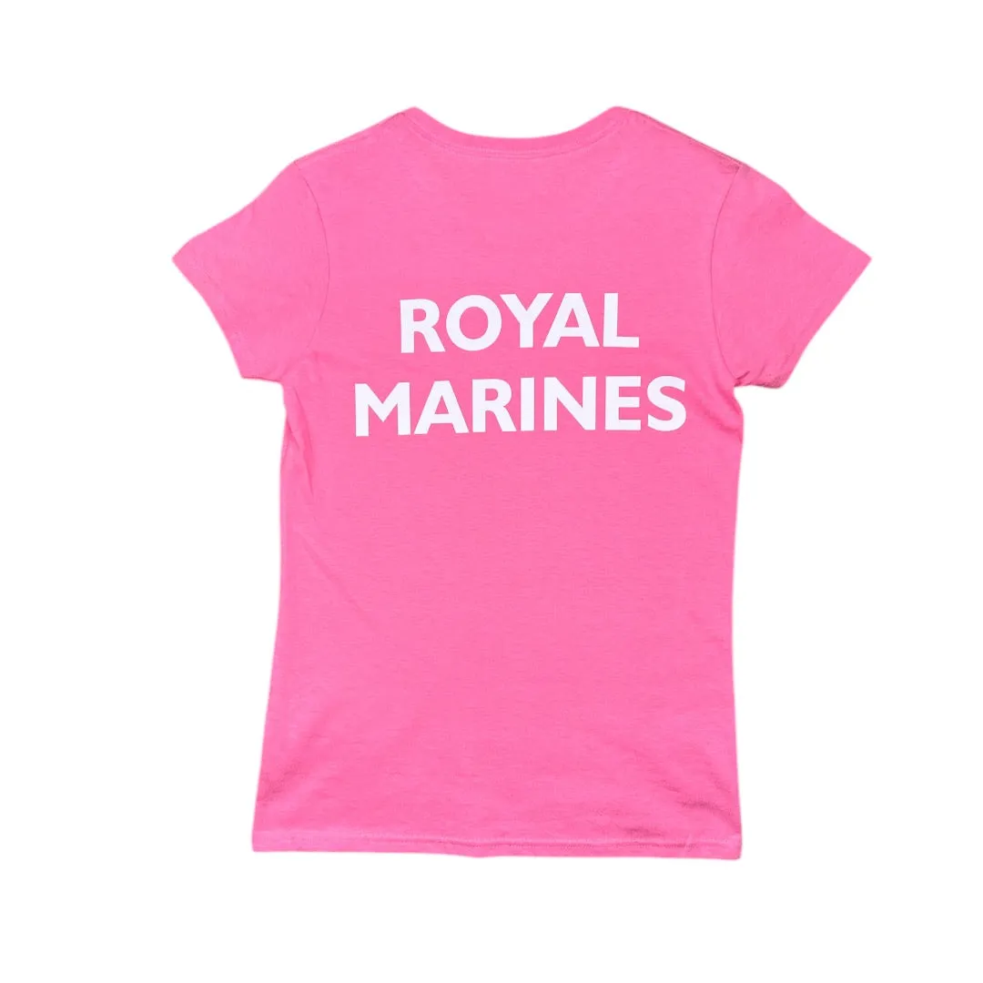 Ladies Basic Royal Marines T-shirt - Azalea Pink