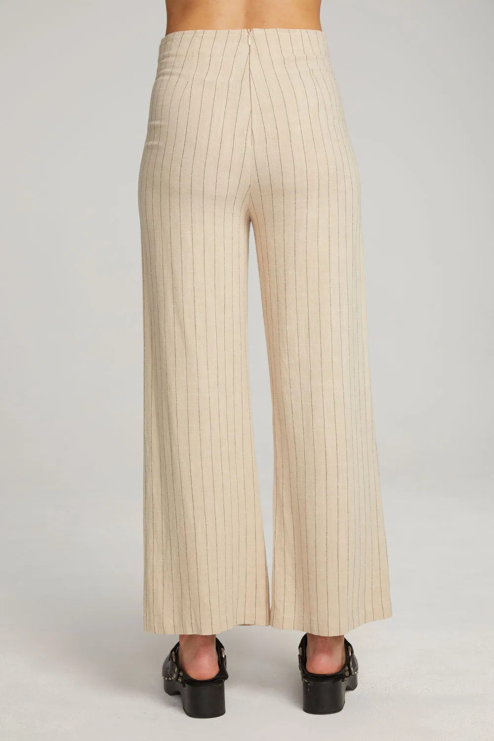 Laurel White Pinstripe Trouser