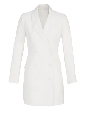 Long-Sleeve Tuxedo Dress - The NY&C Legacy Collection