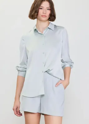 Melissa Satin Button-Up