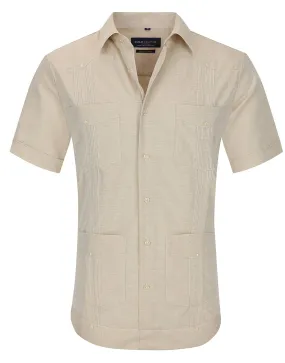 Men's Short Sleeve Guayabera Shirt