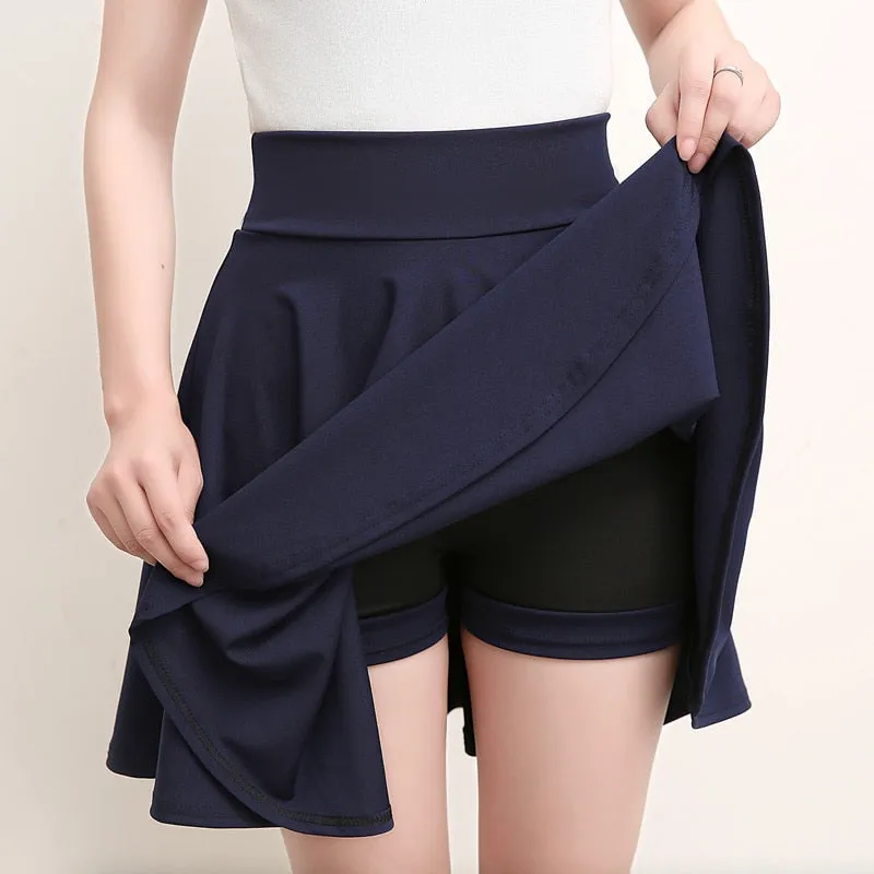 New Women's Basic Shorts Skirt