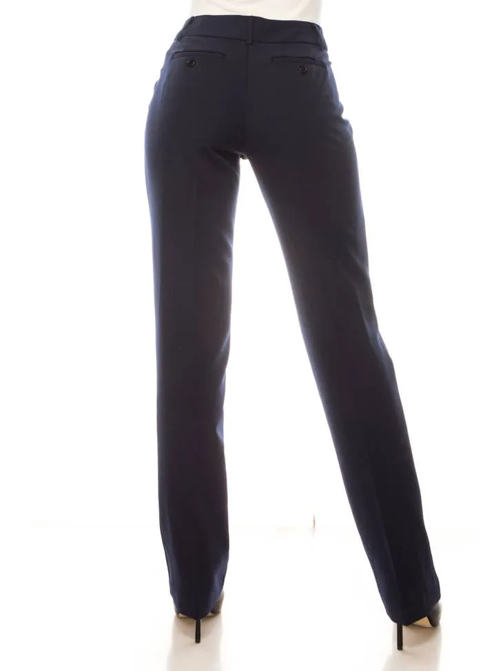 New Yorker's Apparel Straight Leg Zip Up Pants