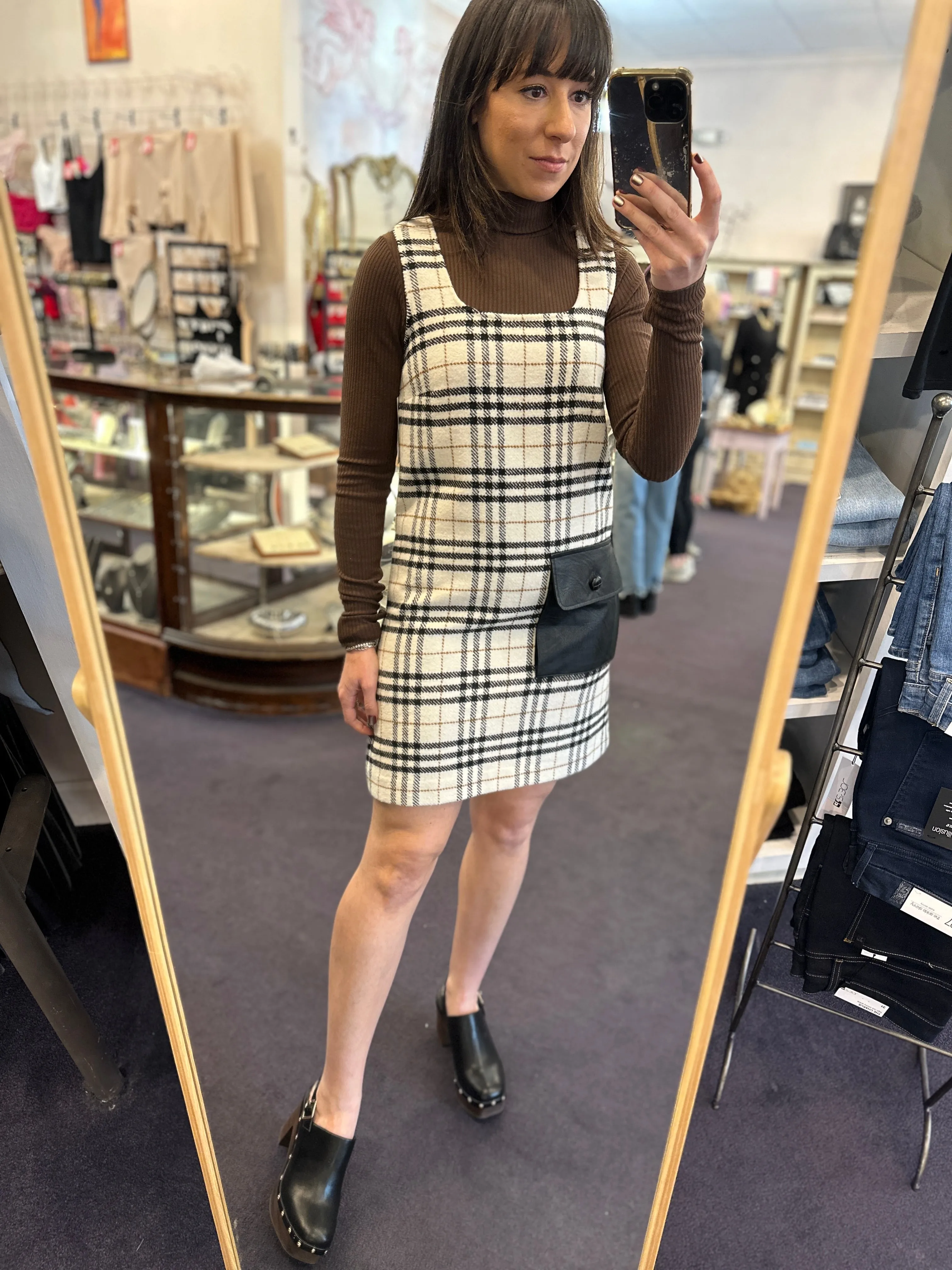 Plaid Shift Dress