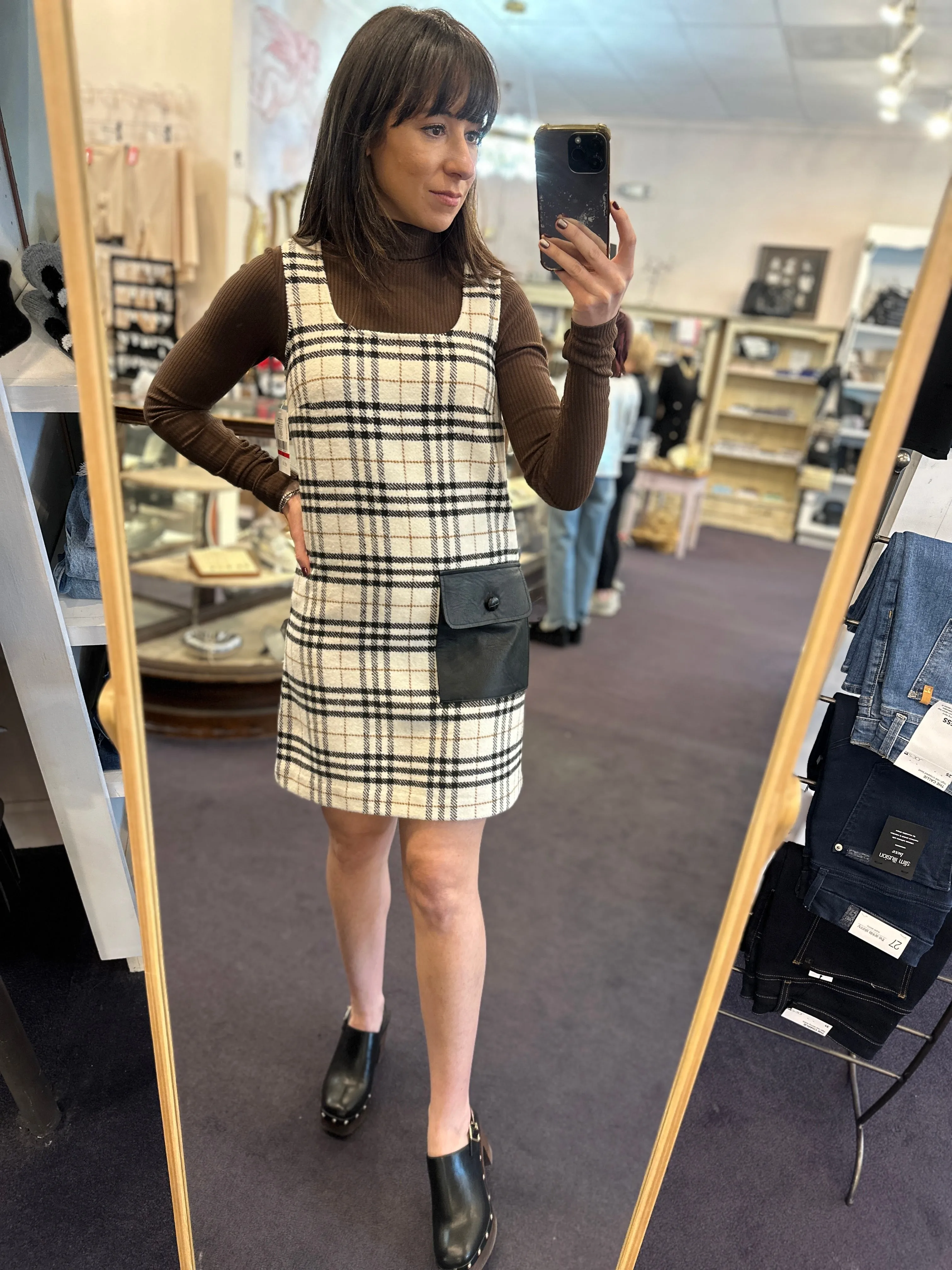 Plaid Shift Dress