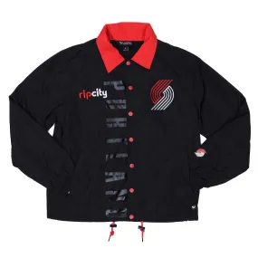 Portland Trail Blazers Wild Collective Back Pinwheel Coaches Jacket