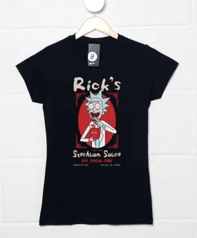 Rick's Szechuan Sauce Womens Fitted T-Shirt