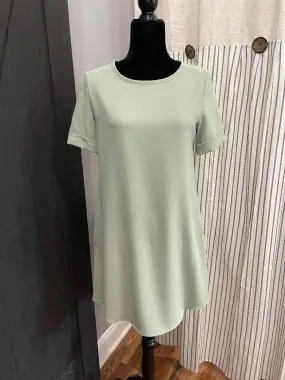 Sage green shift dress