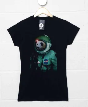 Space Panda Womens Fitted T-Shirt