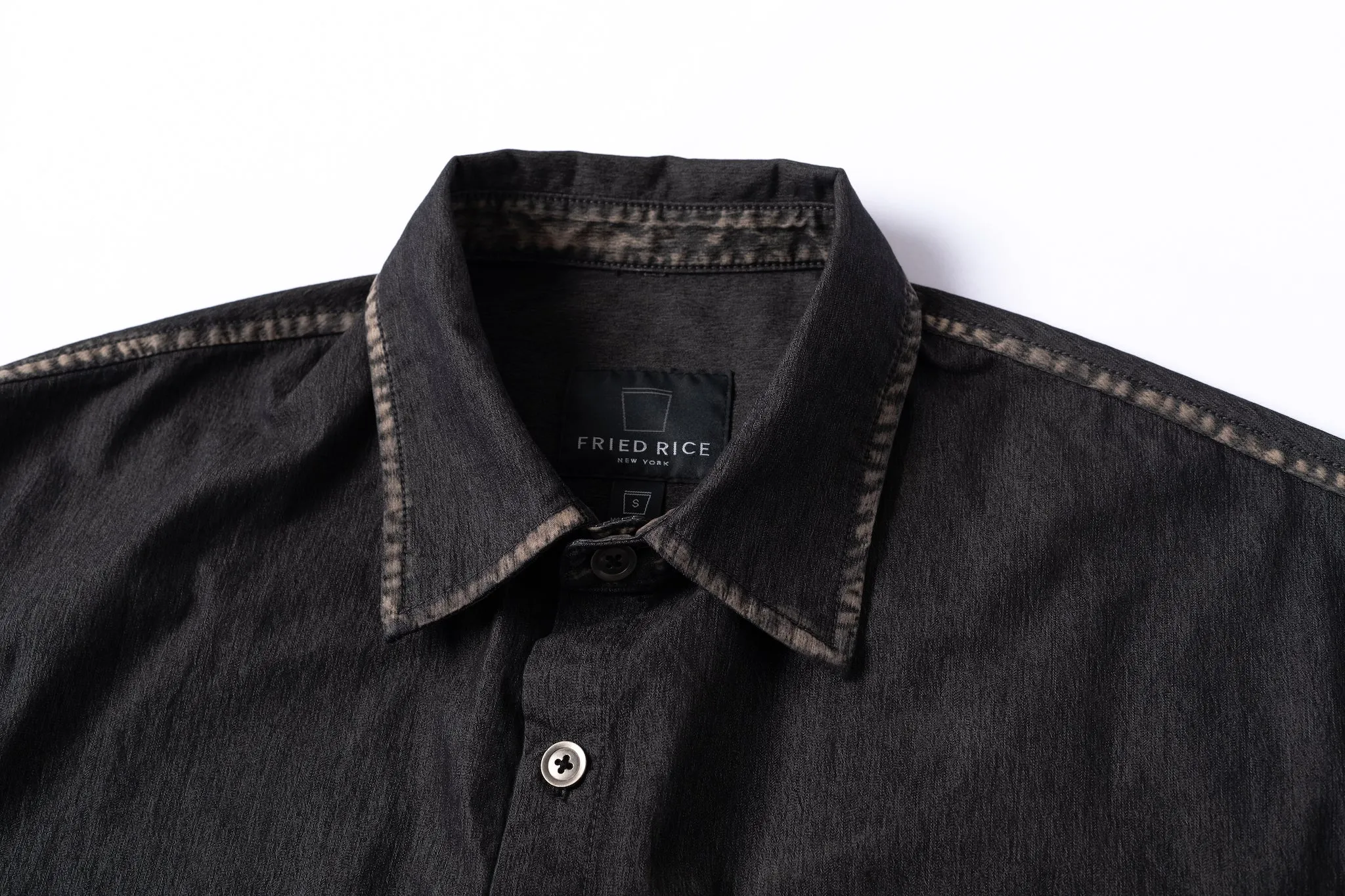 Sun Faded Button Up - Black