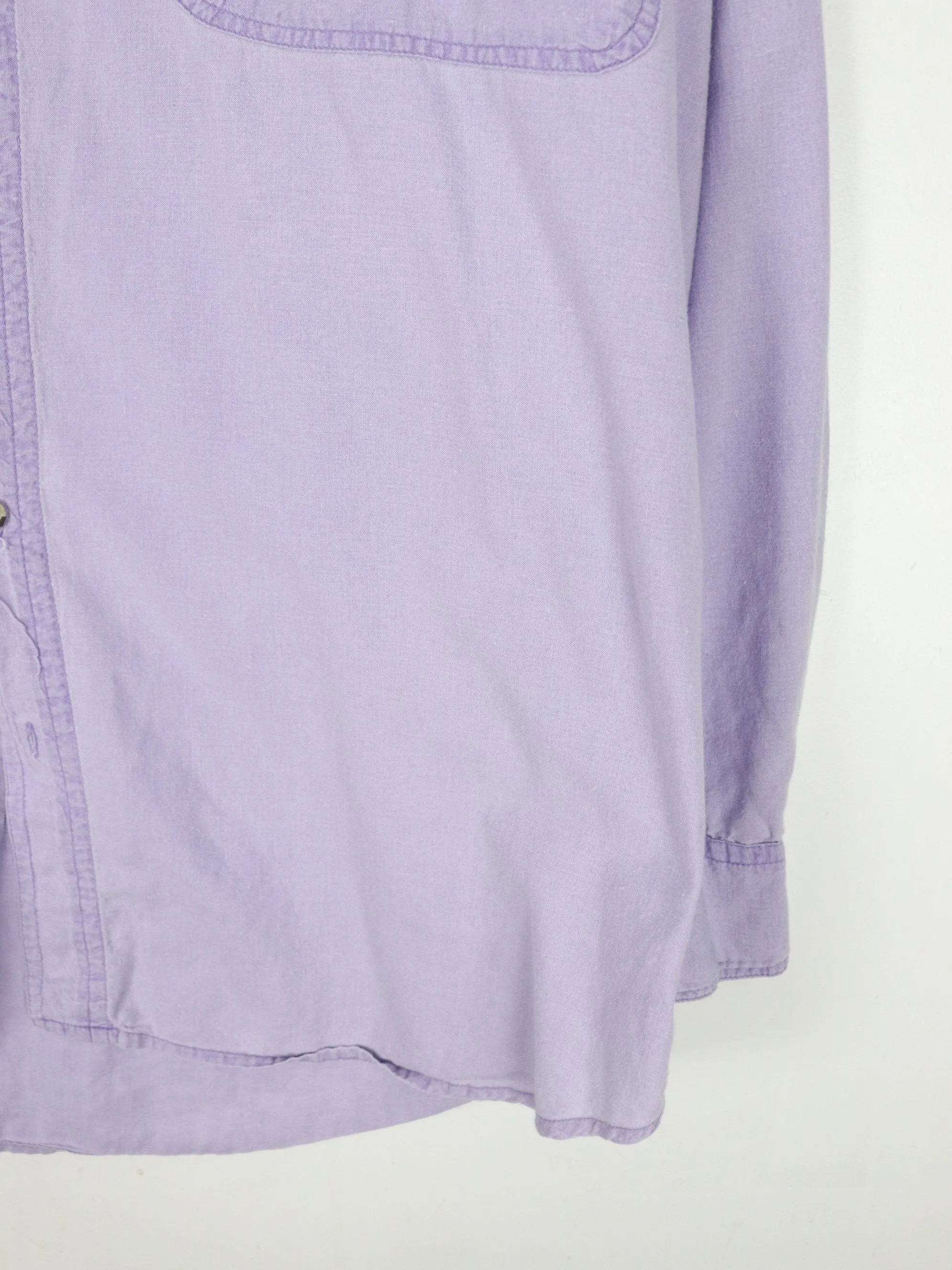 This End Up Hardware Shirt Mens Large Purple Button Up