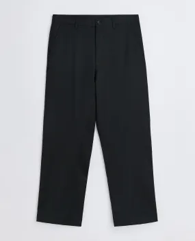 WIDE TWIST TROUSER . BLACK